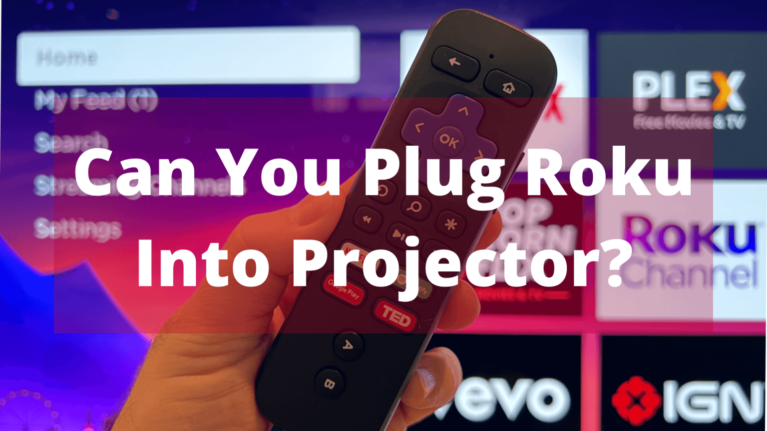 Can You Plug Roku Into Projector? In September 21, 2024